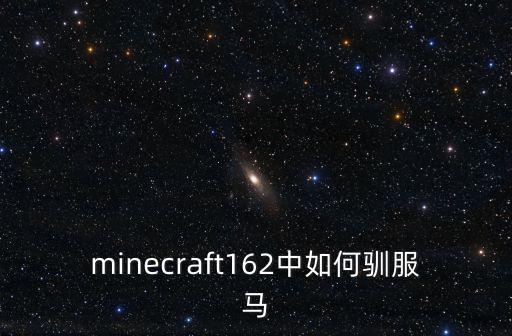 minecraft162中如何驯服马