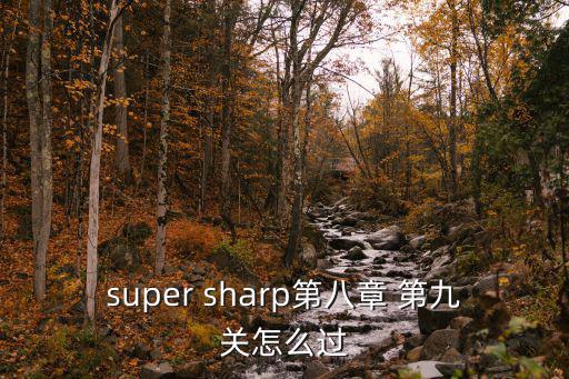 super sharp第八章 第九关怎么过