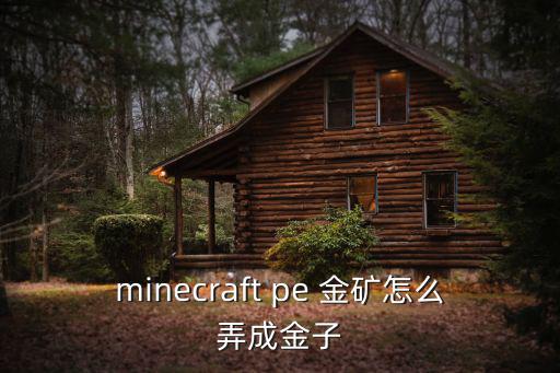 minecraft pe 金矿怎么弄成金子