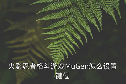 火影忍者格斗游戏MuGen怎么设置键位