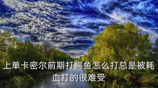 上单卡密尔前期打鳄鱼怎么打总是被耗血打的很难受