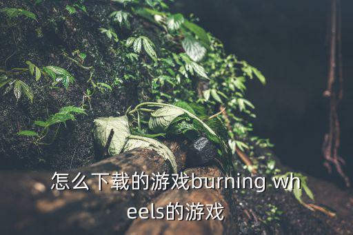 怎么下载的游戏burning wheels的游戏