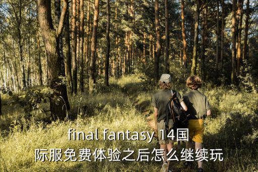 final fantasy 14国际服免费体验之后怎么继续玩