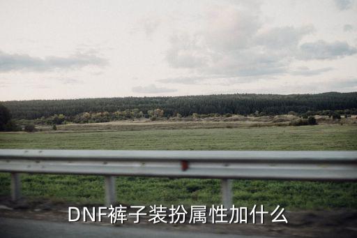 DNF裤子装扮属性加什么