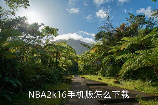 NBA2k16手机版怎么下载