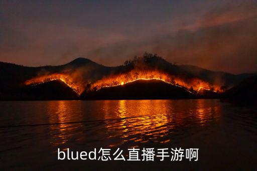 blued怎么直播手游啊