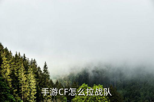 手游CF怎么拉战队