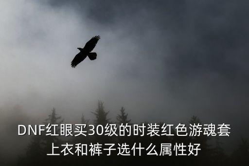 DNF红眼买30级的时装红色游魂套上衣和裤子选什么属性好