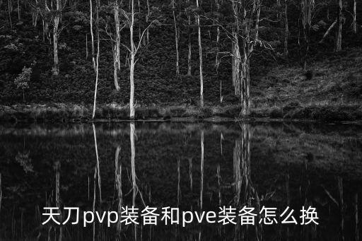 天刀pvp装备和pve装备怎么换