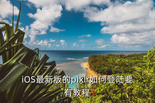 iOS最新版的pixlr如何登陆要有教程