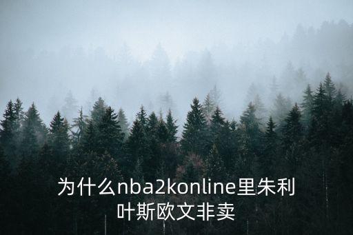 为什么nba2konline里朱利叶斯欧文非卖