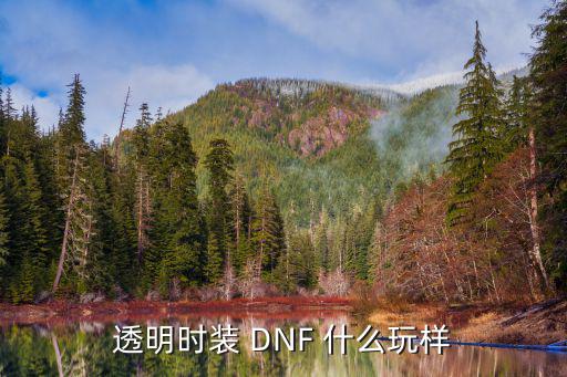 透明时装 DNF 什么玩样