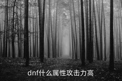 dnf什么属性攻击力高