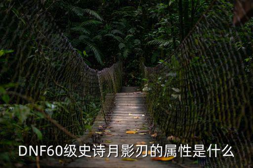 DNF60级史诗月影刃的属性是什么