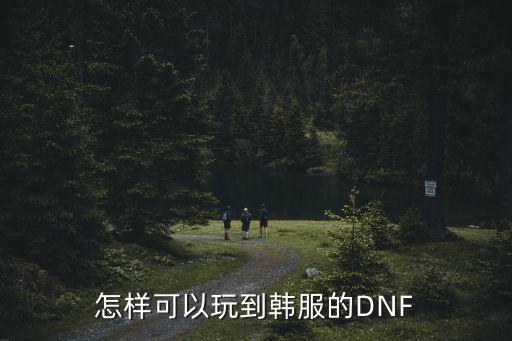 怎样可以玩到韩服的DNF