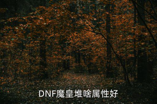 DNF魔皇堆啥属性好