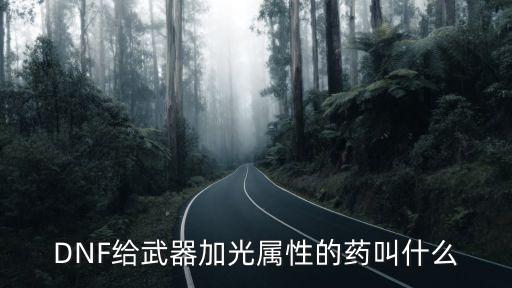 DNF给武器加光属性的药叫什么