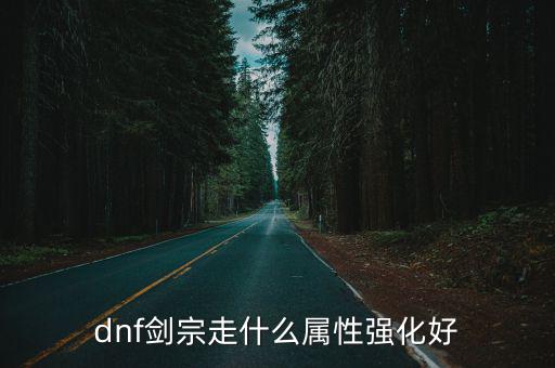 dnf剑宗走什么属性强化好