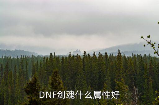 DNF剑魂什么属性好