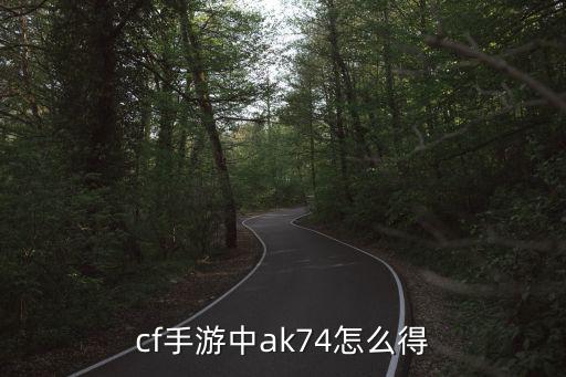 ak74 cf手游怎么获取，cf手游c4皮肤怎么获