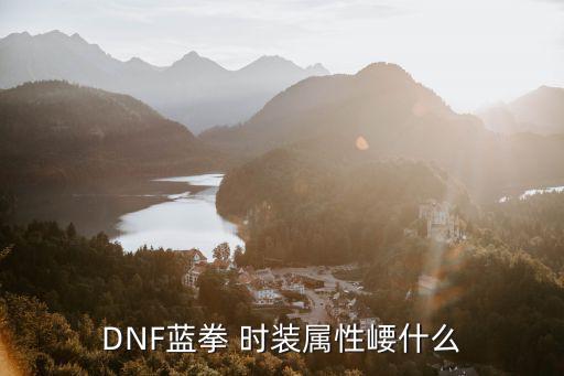 DNF蓝拳 时装属性崾什么