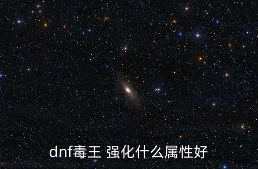 dnf毒王打什么属性好，dnf男毒王什么属性好