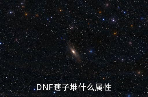 DNF瞎子堆什么属性