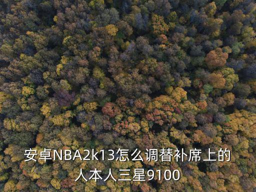 安卓NBA2k13怎么调替补席上的人本人三星9100