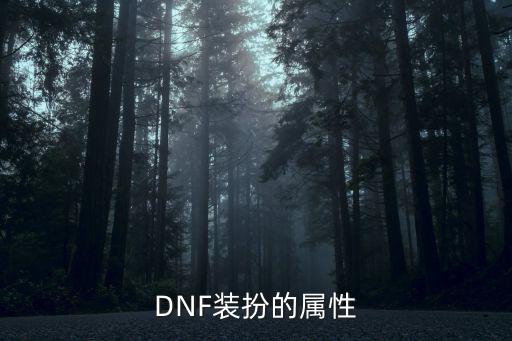 DNF装扮的属性