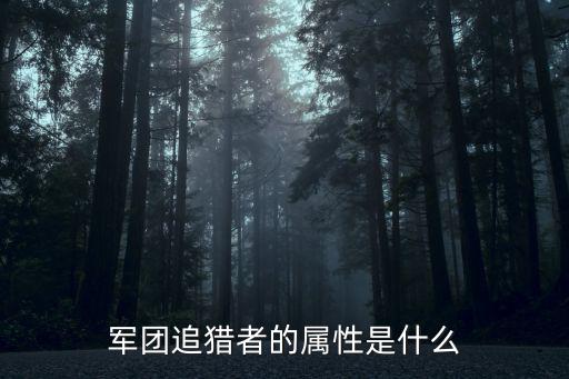 军团追猎者的属性是什么