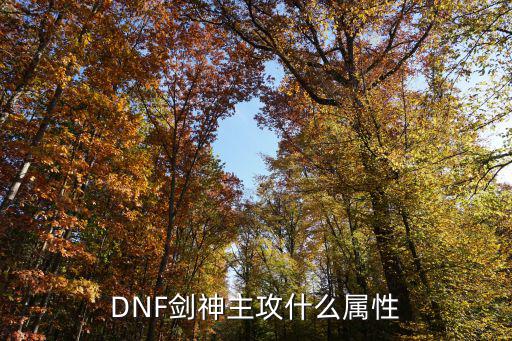 DNF剑神主攻什么属性