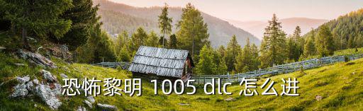 恐怖黎明 1005 dlc 怎么进