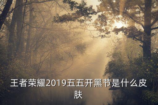 王者荣耀2019五五开黑节是什么皮肤