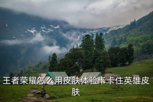 王者荣耀怎么用皮肤体验卡卡住英雄皮肤