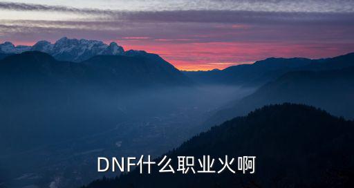 DNF什么职业火啊