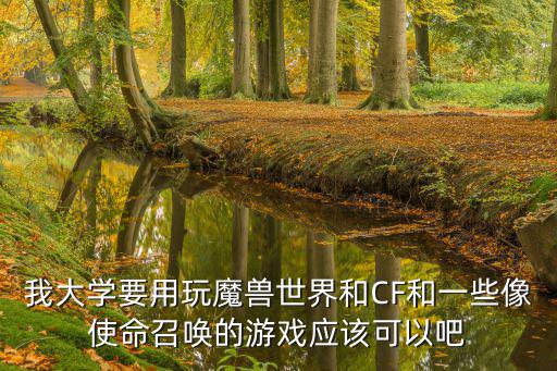 我大学要用玩魔兽世界和CF和一些像使命召唤的游戏应该可以吧