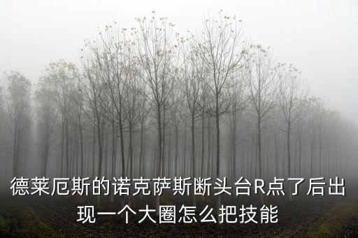 手游诺克萨斯大招怎么放，诺克萨斯之手的大招是不是必须砍死人才能在次释放