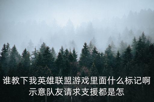 谁教下我英雄联盟游戏里面什么标记啊示意队友请求支援都是怎