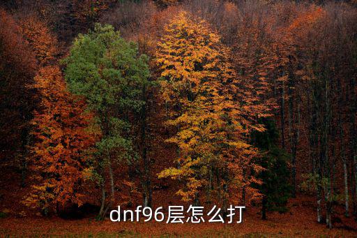 dnf96层怎么打