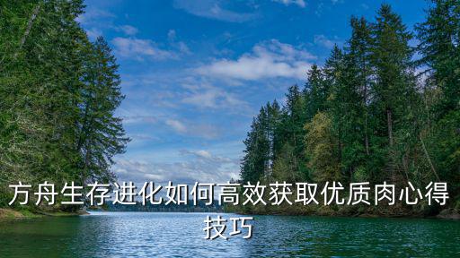 方舟手游怎么快速获得很多油，方舟生存进化如何高效获取优质肉心得技巧