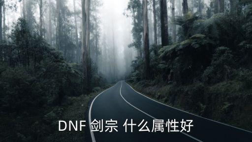 DNF 剑宗 什么属性好