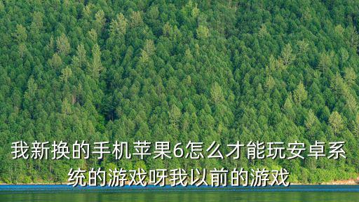 我新换的手机苹果6怎么才能玩安卓系统的游戏呀我以前的游戏