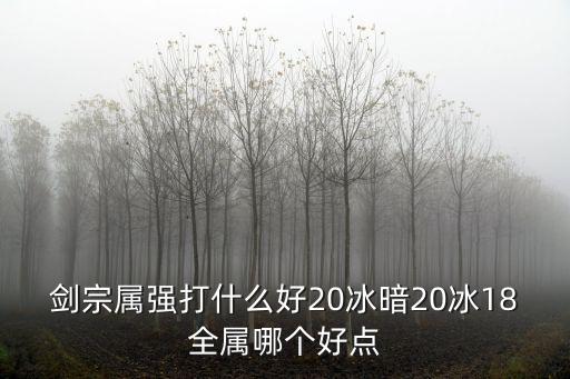 dnf剑宗加什么属性强化，剑宗属强打什么好20冰暗20冰18全属哪个好点