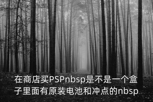 在商店买PSPnbsp是不是一个盒子里面有原装电池和冲点的nbsp