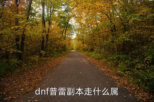 dnf普雷副本走什么属