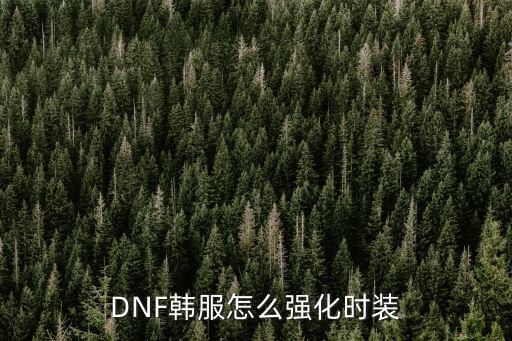 DNF韩服怎么强化时装