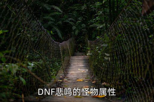 DNF悲鸣的怪物属性