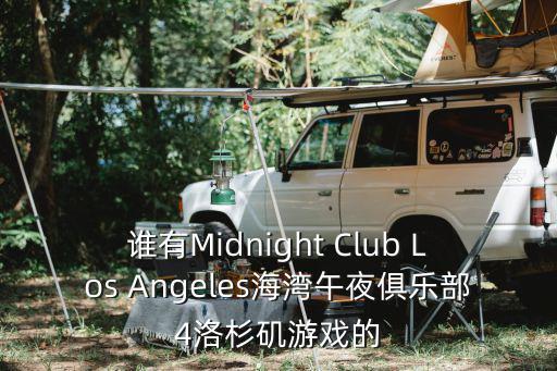 谁有Midnight Club Los Angeles海湾午夜俱乐部4洛杉矶游戏的