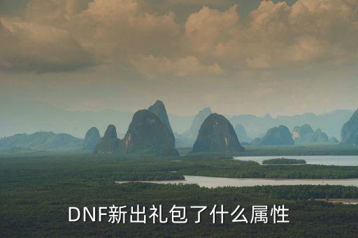 DNF新出礼包了什么属性