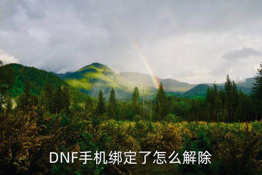 DNF手机绑定了怎么解除